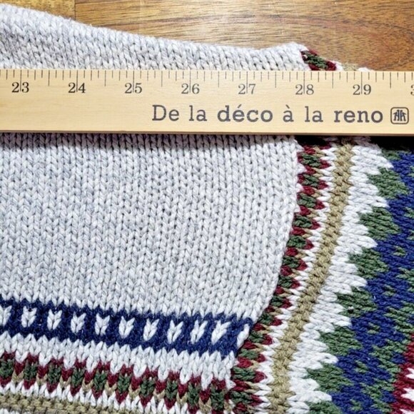 Vintage Fieldmaster Men's Sweater XL Faire Isle Pullover Made in USA - Picture 3 of 10